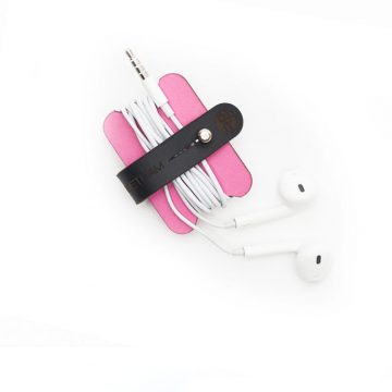 Pink Headphone Cable Tidy