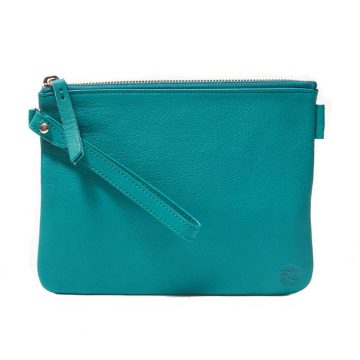 Teal Pouch with Strap
